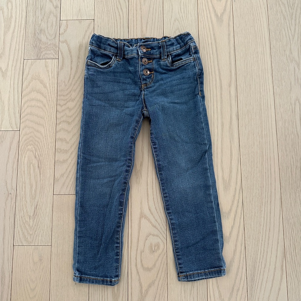 👖🌷Oshkosh B’gosh Girls Blue Denim Jeans Size 4T